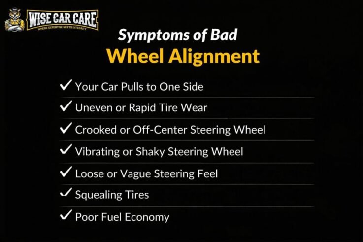 symptoms of bad wheel alignment