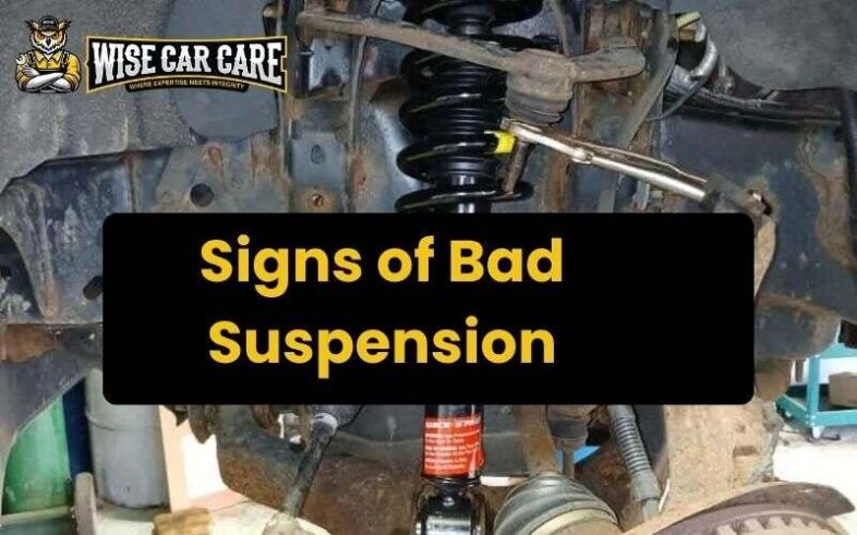 Signs of bad suspension in a car showing uneven tire wear, bumpy ride, and poor handling on the road