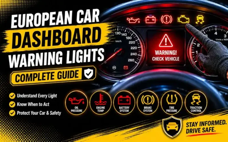 european car dashboard warning lights