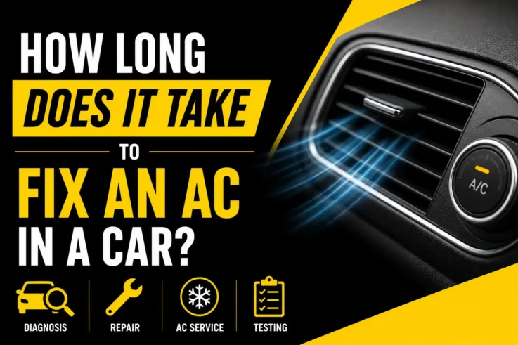 how long does it take to fix an ac in a car