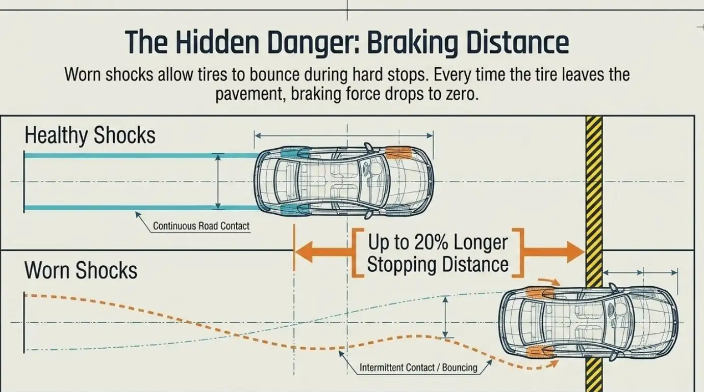 Increased Stopping Distance When Braking Firmly