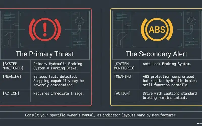 Brake Warning Light on Your Dashboard Actually Means