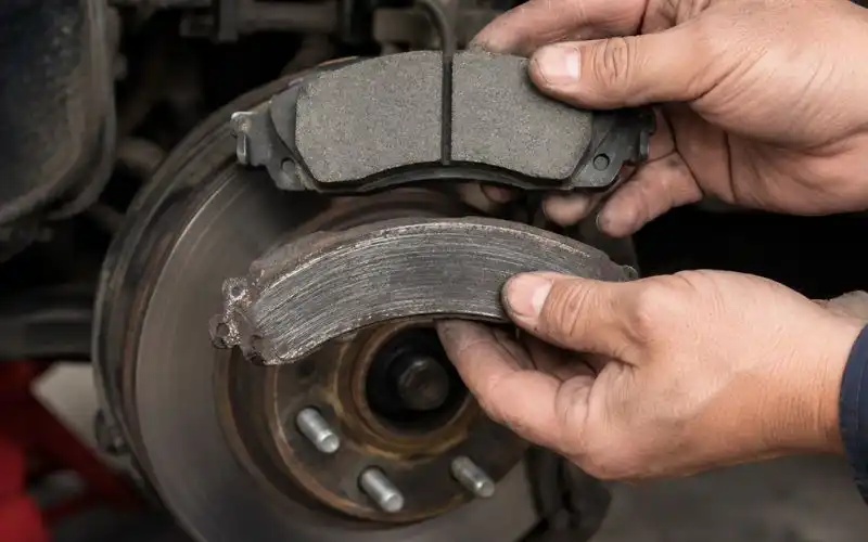 damage brake pad